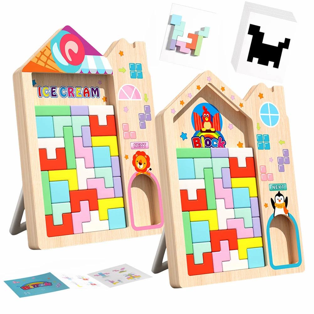 Montessori Wooden Tetris