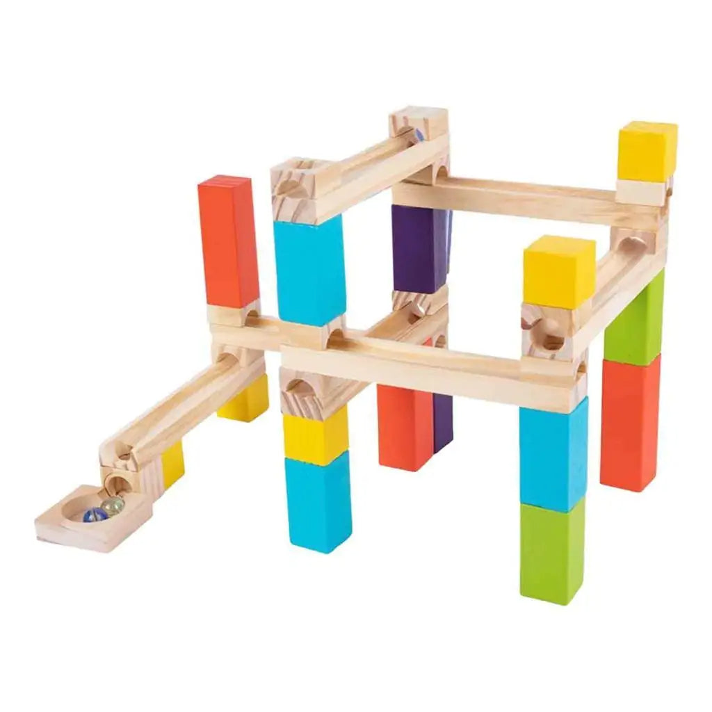 Montessori Wooden Marble Run