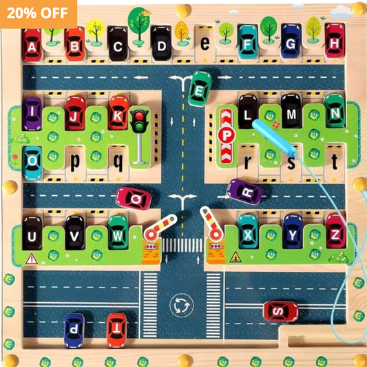 Montessori Alphabet Parking Maze