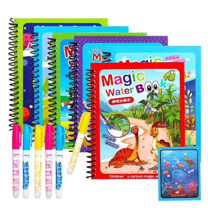 Montessori Water Drawing & Coloring Book