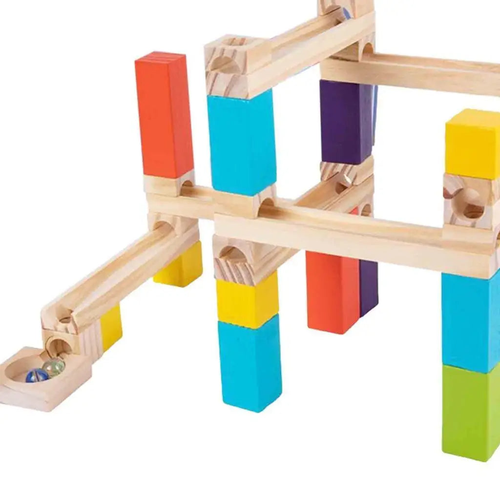 Montessori Wooden Marble Run