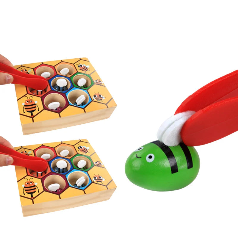 Educational Beehive Toy with Tweezers
