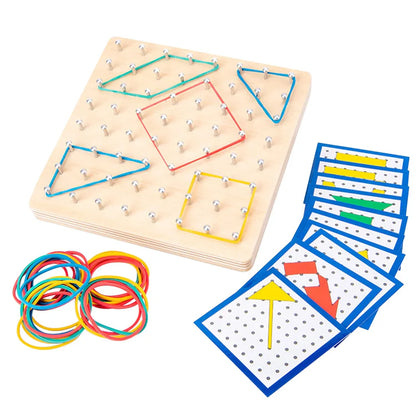 Montessori Wooden Geoboard